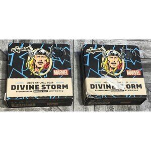 2 Dr. Squatch  Marvel Thor Divine Storm Mens Soap All Natural Limited Edition